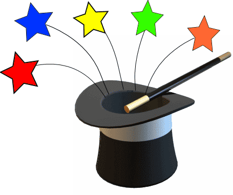 Magic Hat with Stars